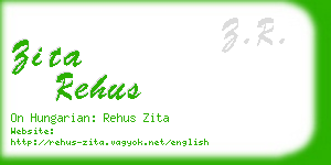 zita rehus business card